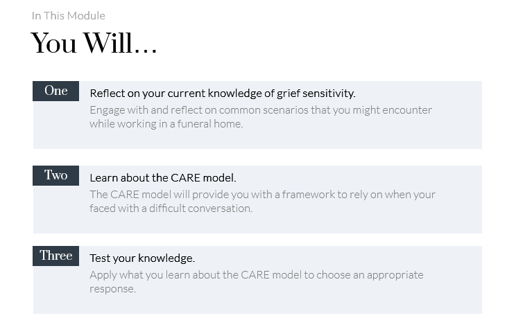 Funeral Home Empathy Training